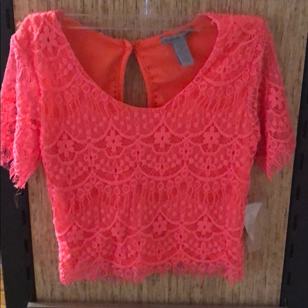 Charlotte Russe crop top blouse